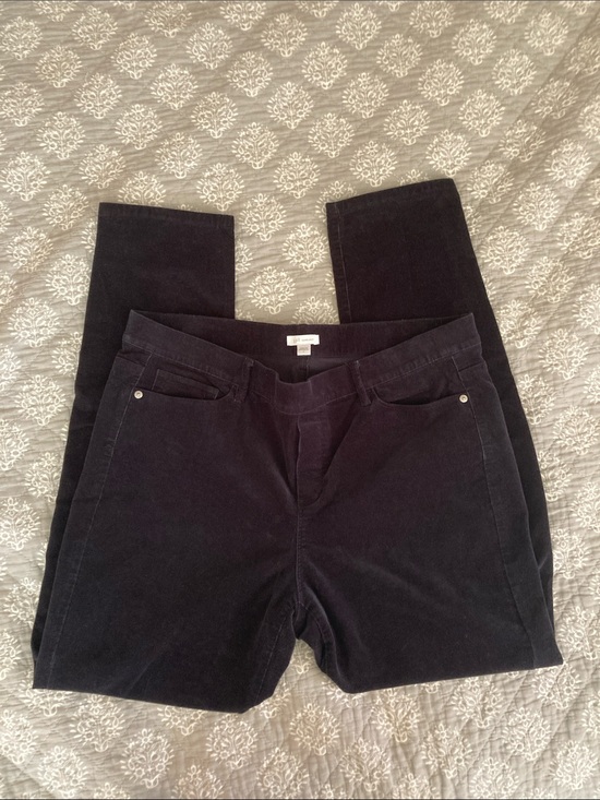 J. Jill Pants - EUC J Jill black pull on corduroy pants size L